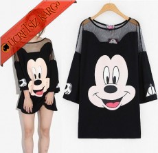 * Miki Mouse Japon Casual Sevimli Elbise