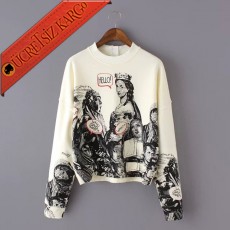 * Japon İnsan Manzaraları Genç Sweatshirt S-L